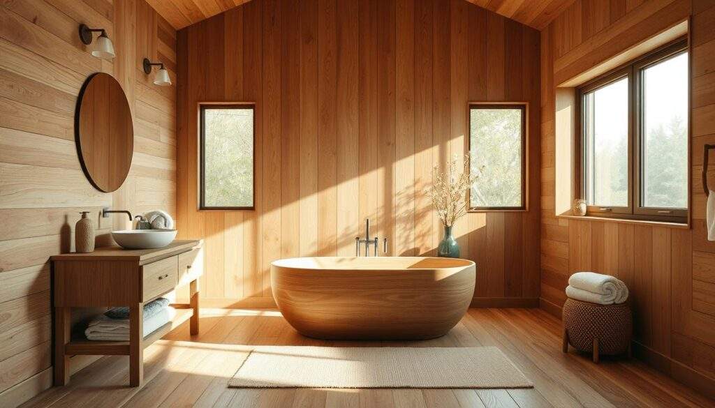 Łazienka w drewnie – ciepły klimat i naturalne wykończenie wnętrza