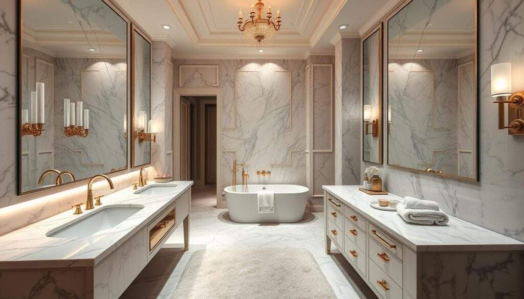 Łazienki w stylu glamour – błysk, elegancja i luksus w detalach