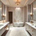 Łazienki w stylu glamour – błysk, elegancja i luksus w detalach