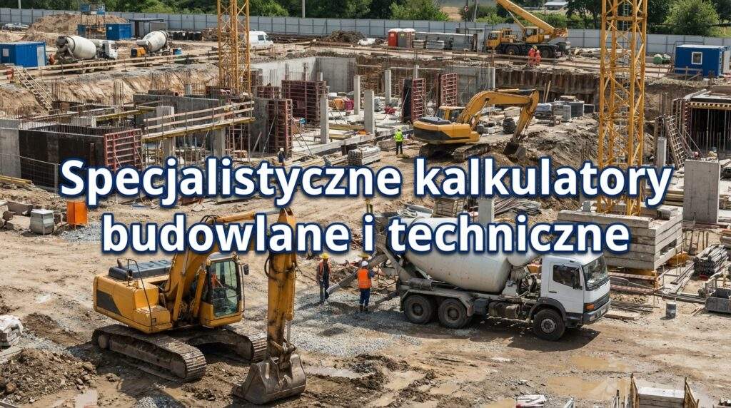 Specjalistyczne kalkulatory budowlane i techniczne