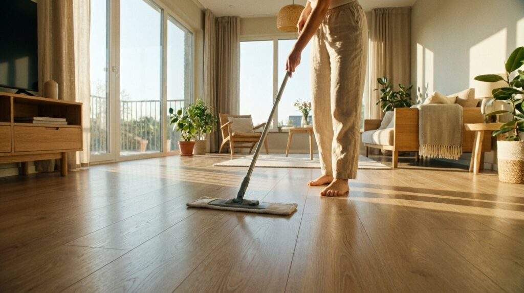 Czym myć panele podłogowe, żeby uniknąć smug i zacieków?