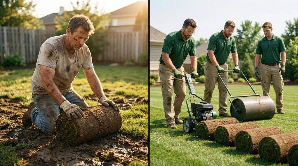 Czy warto układać trawę z rolki samodzielnie czy zatrudnić firmę?