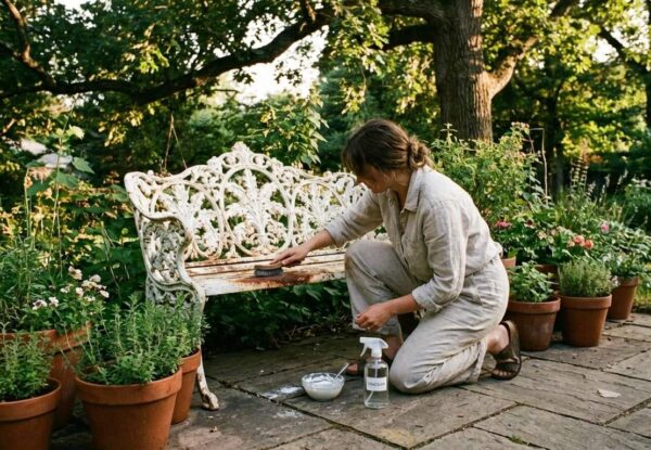 Jak usunąć rdzę z metalowych mebli ogrodowych domowymi sposobami?