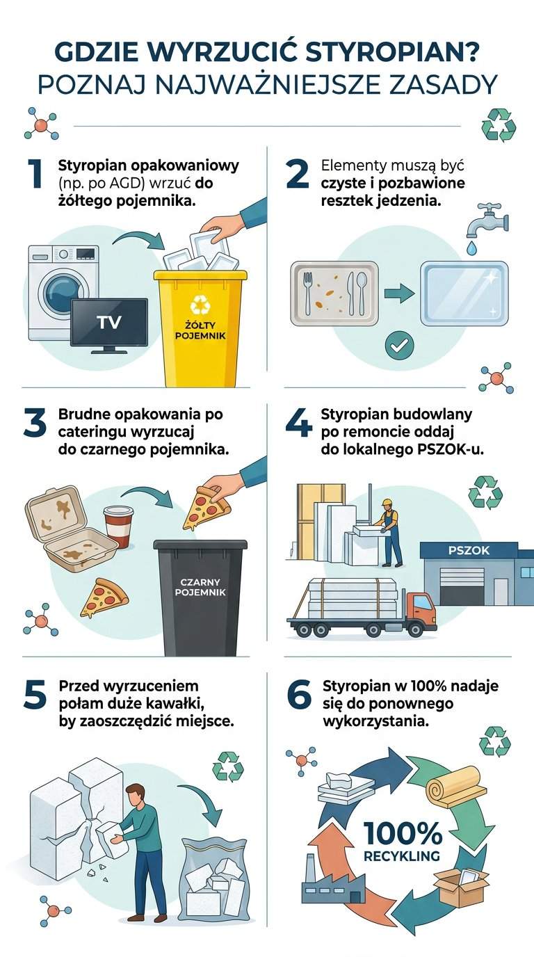 Infografika: Gdzie wyrzucamy styropian?