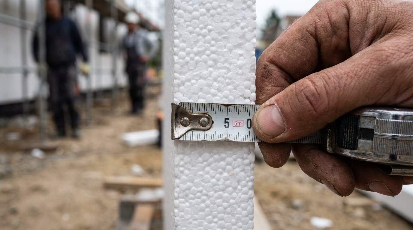 IIe daje 5 cm styropianu? Przelicznik