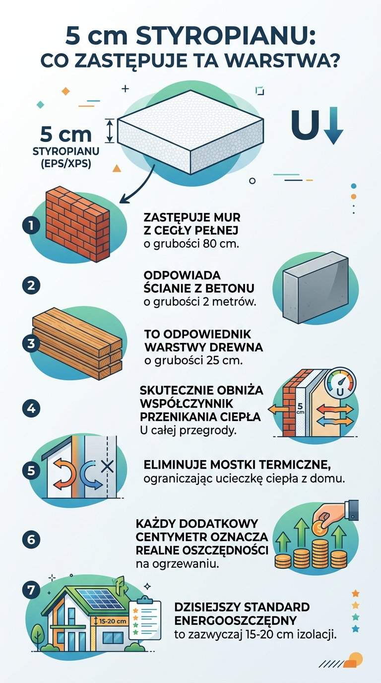 Infografika: IIe daje 5 cm styropianu? Przelicznik