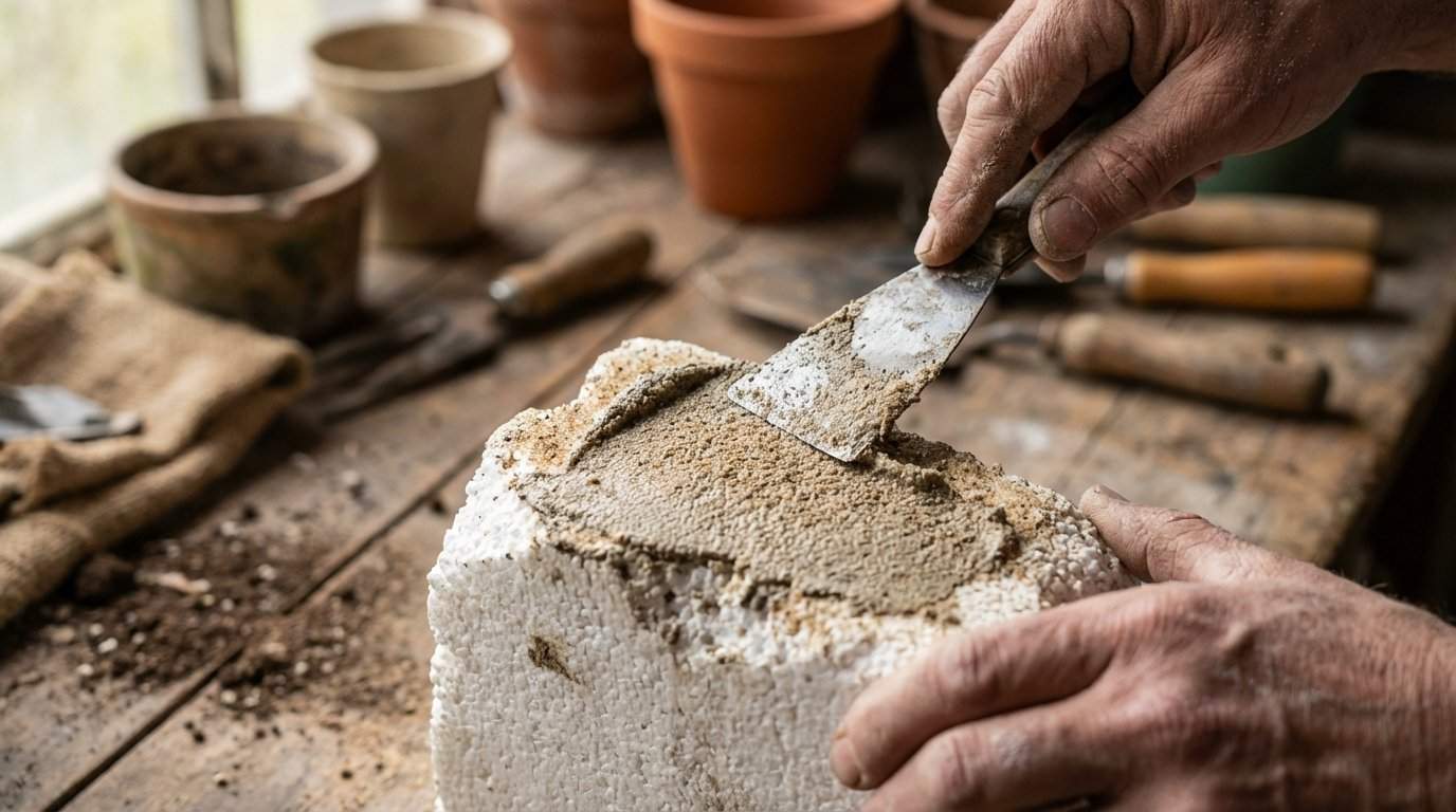 Jak zrobić donicę ze styropianu? Krótkie DIY