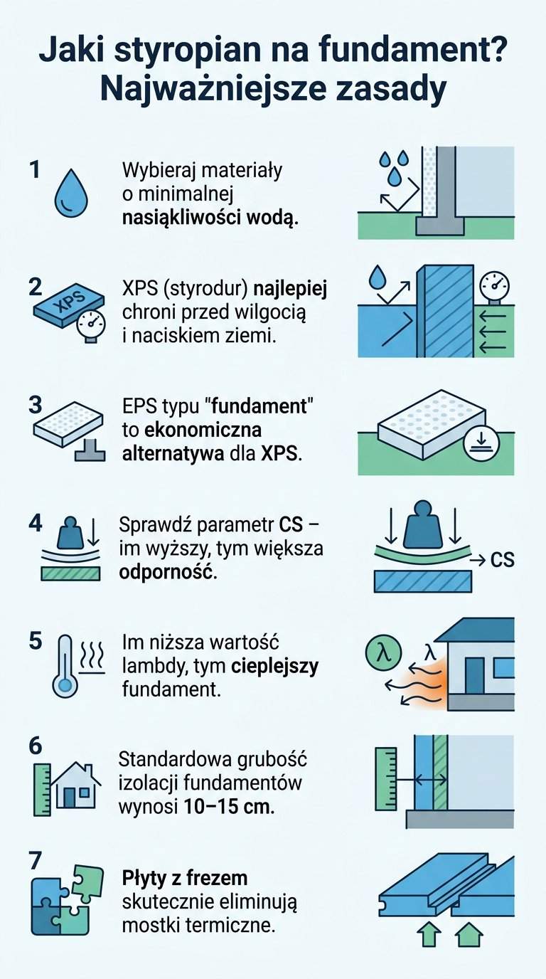 Infografika: Jaki styropian na fundament? Podpowiadamy